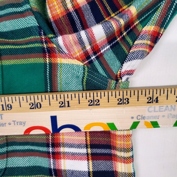 Polo Ralph Lauren Long Sleeve Performance Classic Flannel Shirt Green Plaid - Picture 5 of 13